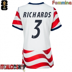 Stati Uniti Chris Richards #3 Prima Maglia Femmina Mondiali 2026 Manica Corta